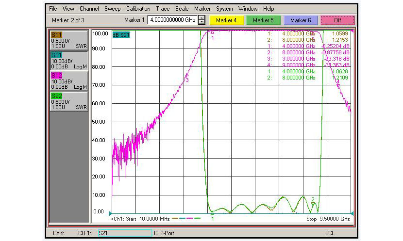 4-8GHz 微带滤波器带通滤波器 (7)