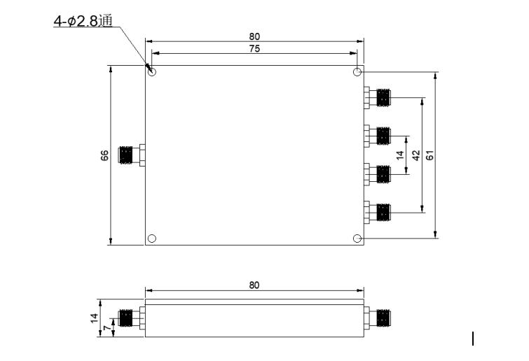 四路功率分配器