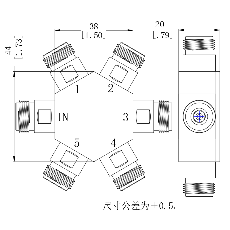 电阻功率分配器