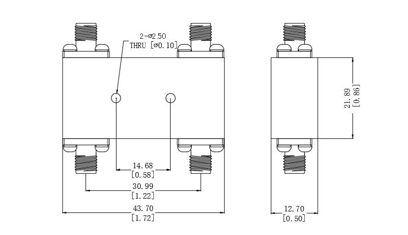 4000MHz-40000MHz 90 Degree 3dB Directional Coupler (6)