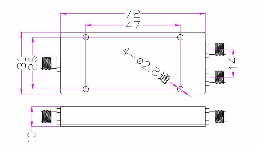 RF 2 4 8 way 500-8000MHz microstrip wilkinson power splitterdivider with SMA-Female (7)